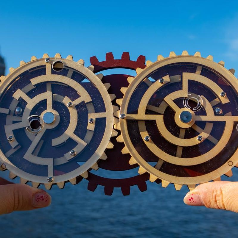 Constantin Double Trouble Wooden Puzzle Brainteaser from Recent Toys - Solve Two Mazes - for Ages 14+ - Image 5