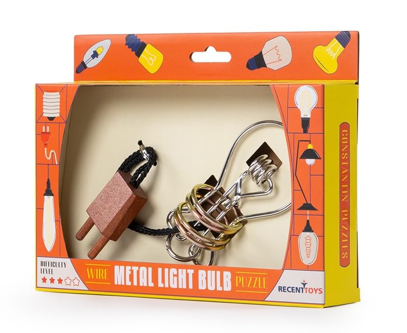 Constantin Metal Light Bulb Brainteaser Mechanical Puzzle from Recent Toys - Fun for Ages 14+ - Image 3