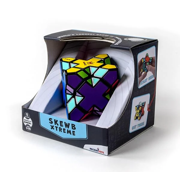 Meffert's Skewb Xtreme - The Original 10-Sided Diamond Brainteaser Puzzle Challenge from Recent Toys - Travel Friendly Fun for Ages 9+ - Image 3