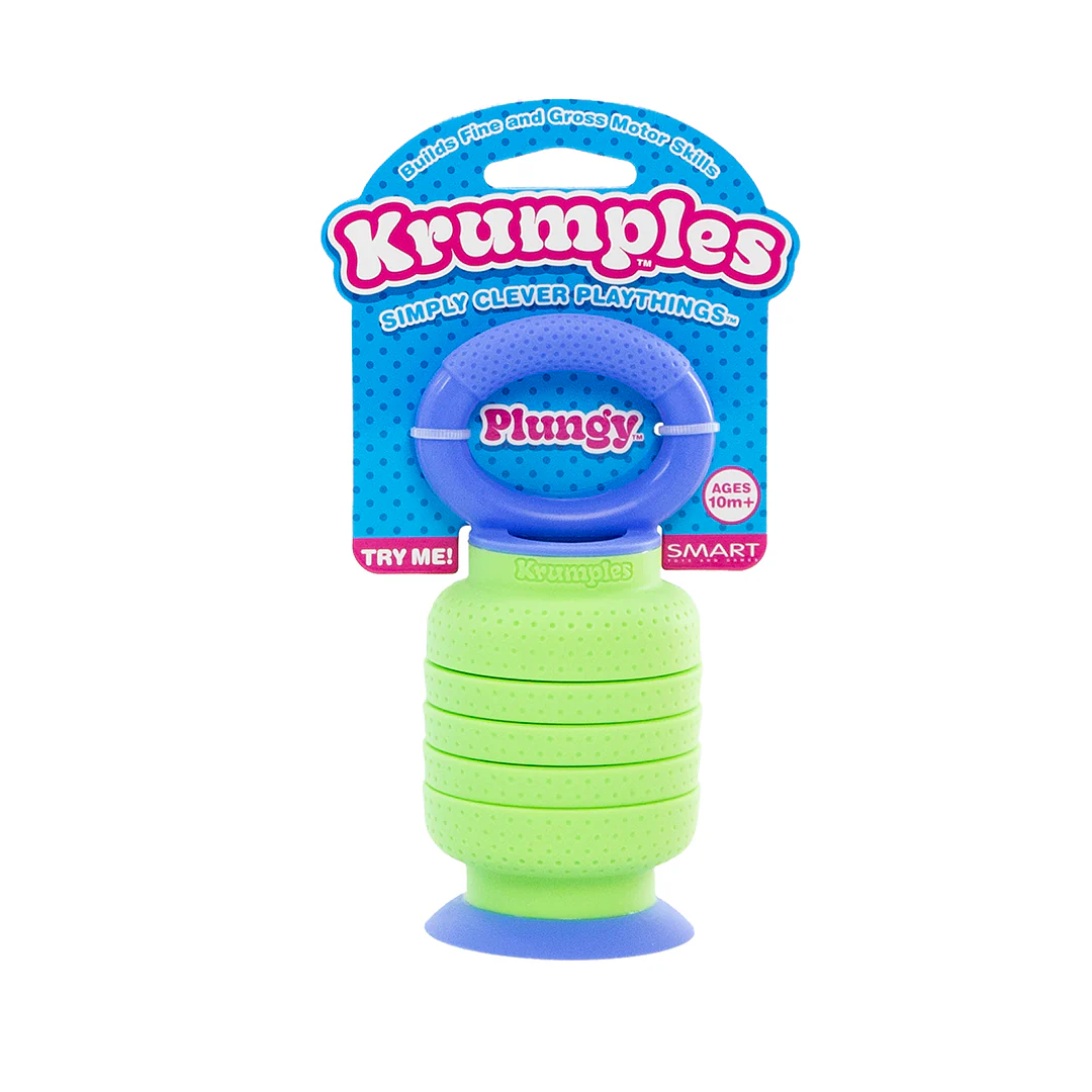 Krumples Plungy GREEN - Ridiculously Fun Playthings for Ages 1 - 99 Made from Food Grade Silicone! - Image 3