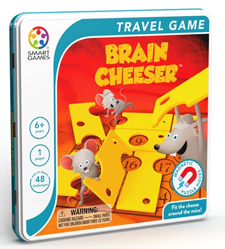Brain Cheeser Tin Box Magnetic Travel Game with 48 Challenges for Ages 6+ - Image 3