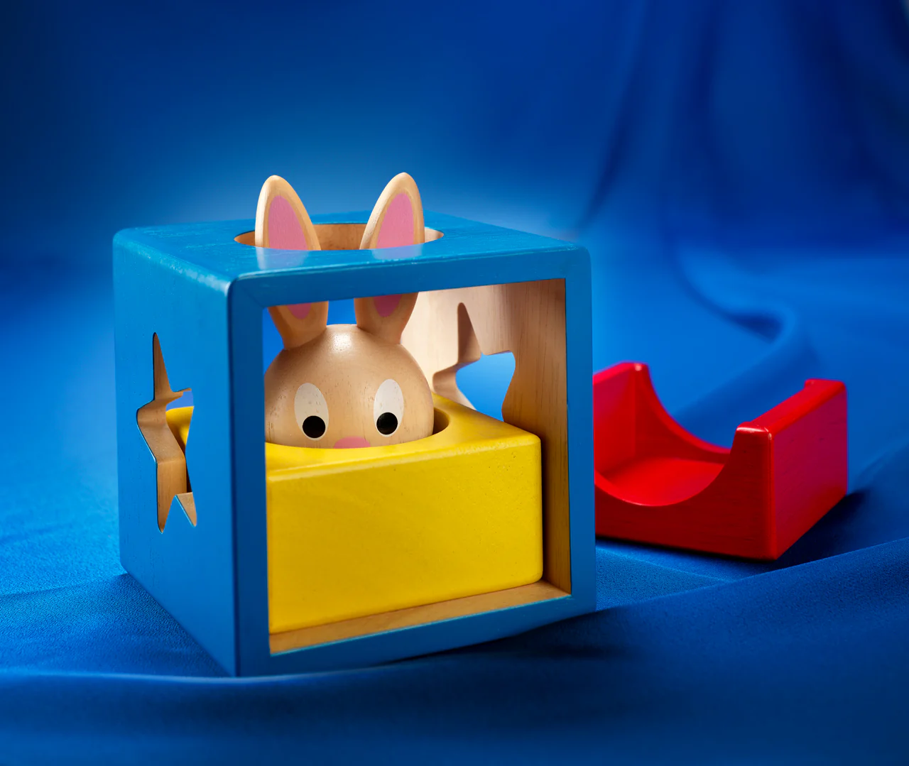 Bunny Peek a Boo Wooden STEM Building Game for Ages 2+ - Image 7