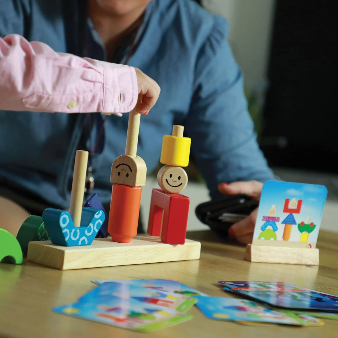 Day & Night Wooden Skill Building Puzzle Game Ages 2+ - Image 8