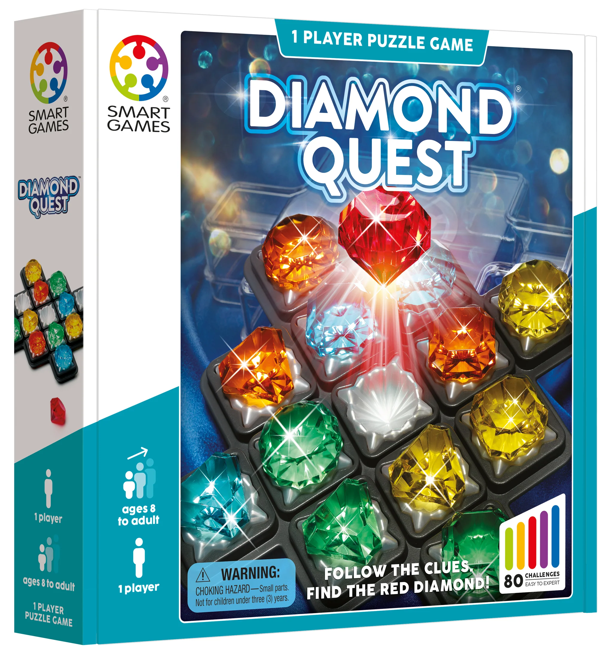 Diamond Quest Deduction Game with 80 Challenges - Image 3