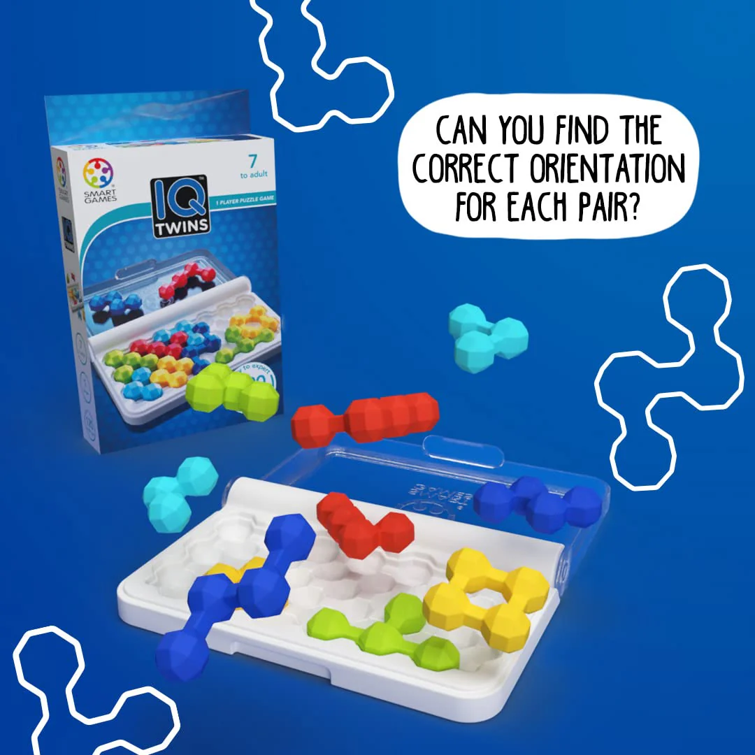 IQ Twins Travel Game with 120 Challenges for Ages 7+ - Image 15