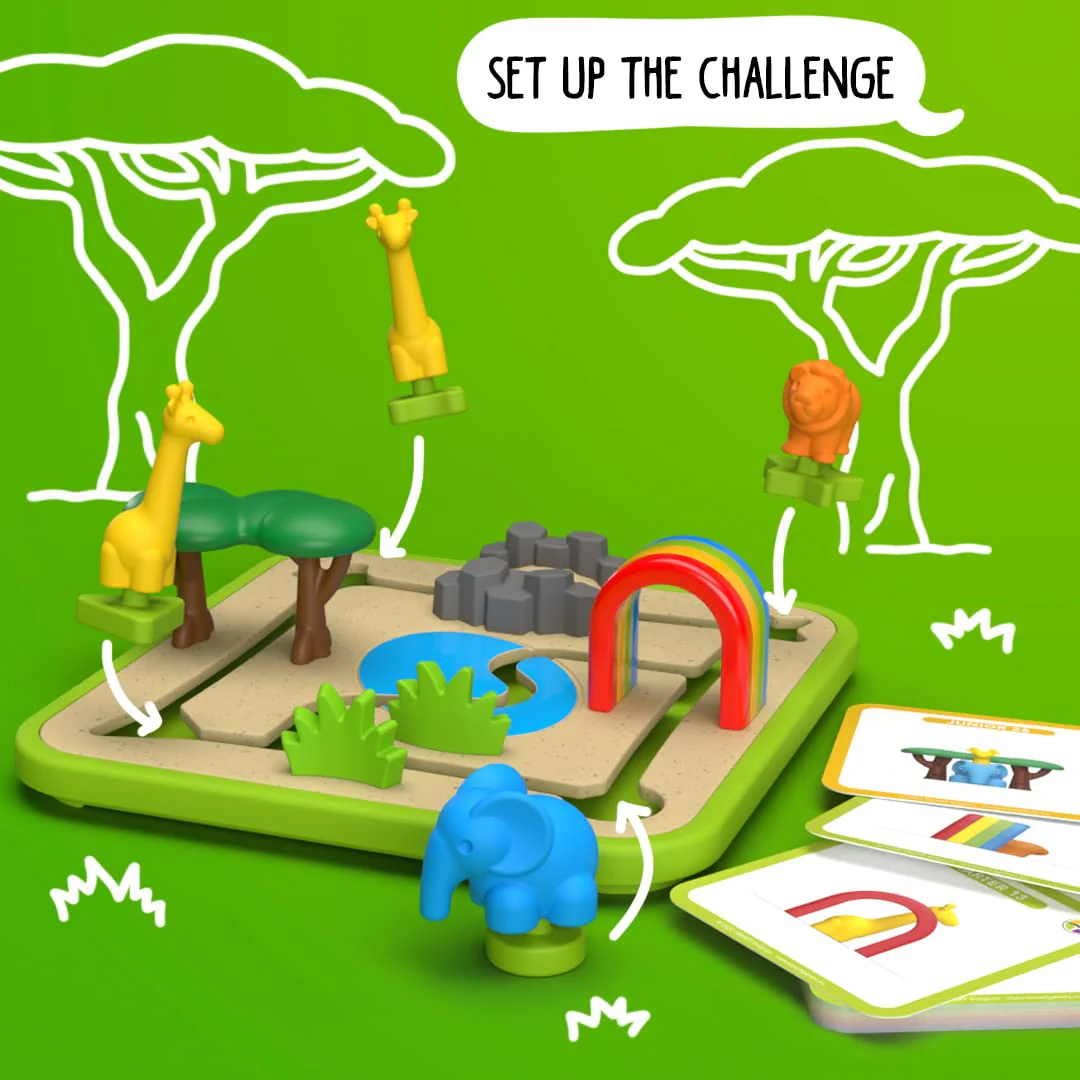 Safari Park Jr. Preschool Puzzle Game with 60 Challenges for Ages 3+ - Image 6
