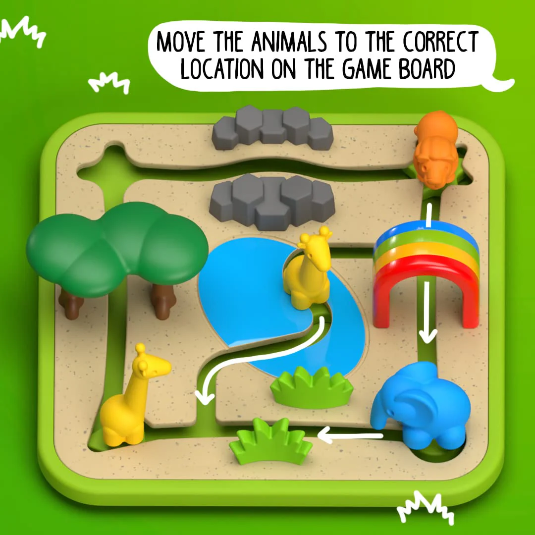 Safari Park Jr. Preschool Puzzle Game with 60 Challenges for Ages 3+ - Image 7