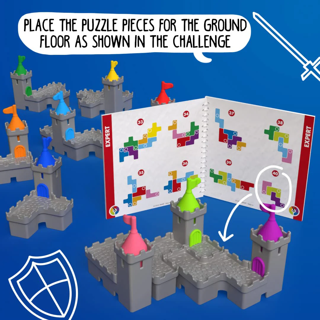 Tower Stacks Castle Building Game with 80 Challenges for Ages 8-Adult - Image 14