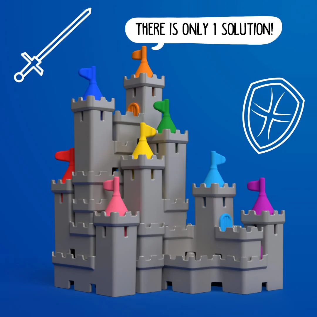 Tower Stacks Castle Building Game with 80 Challenges for Ages 8-Adult - Image 16