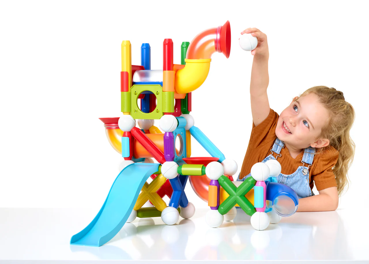 SmartMax Mega Ball Run 71-pieces Dynamic STEM Magnetic Building Set for Ages 3+ - Image 9