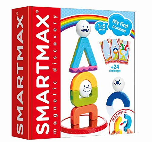 SmartMax My First Acrobats STEM Magnetic Toy with Building Challenges for Ages 1.5 - 5 - Image 3