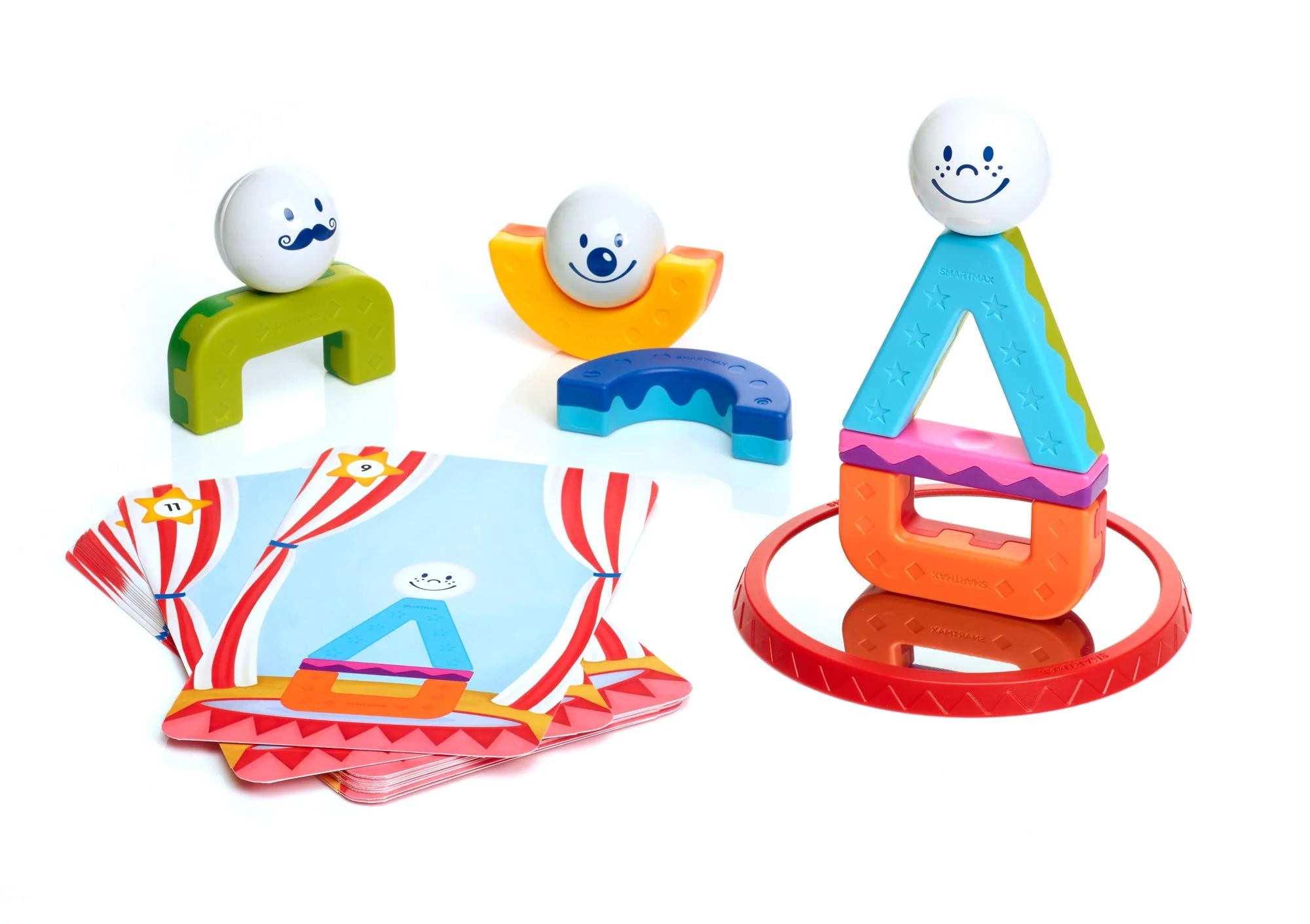 SmartMax My First Acrobats STEM Magnetic Toy with Building Challenges for Ages 1.5 - 5 - Image 4