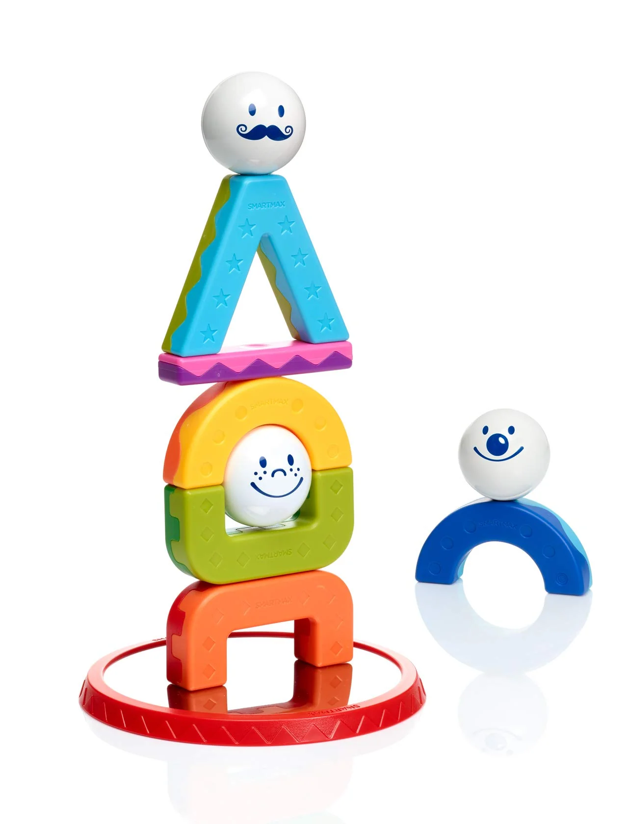 SmartMax My First Acrobats STEM Magnetic Toy with Building Challenges for Ages 1.5 - 5 - Image 5