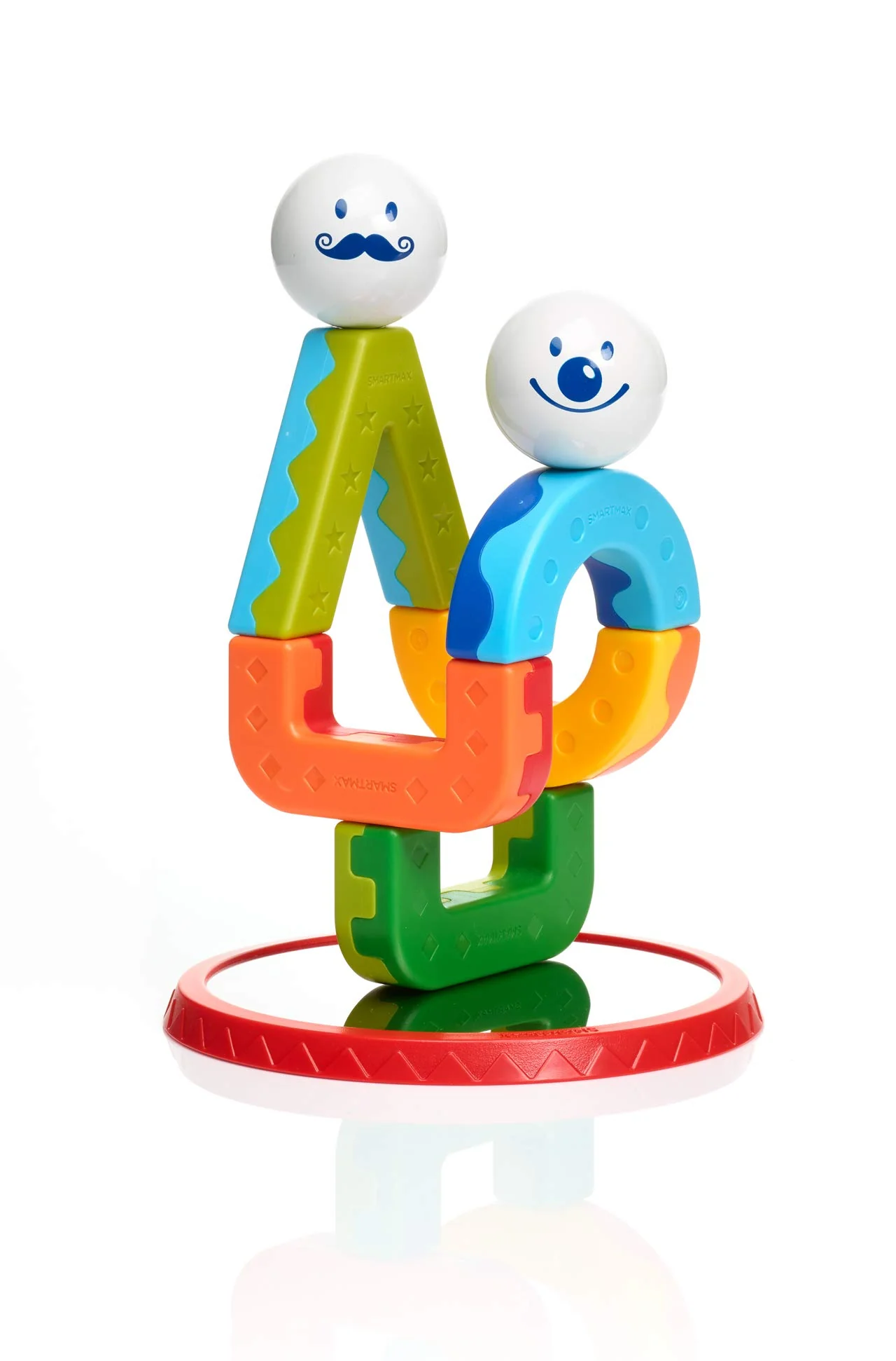 SmartMax My First Acrobats STEM Magnetic Toy with Building Challenges for Ages 1.5 - 5 - Image 6