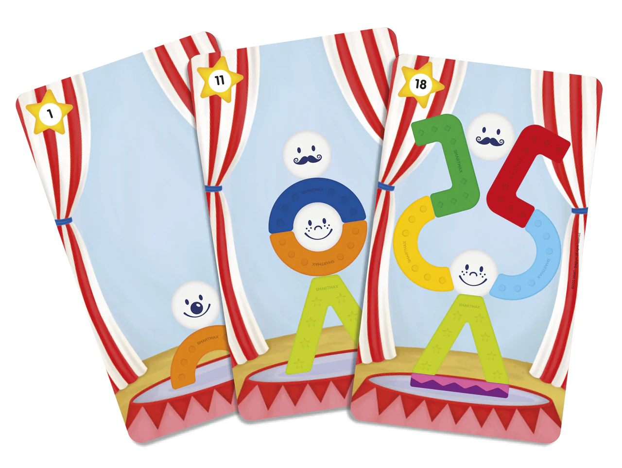 SmartMax My First Acrobats STEM Magnetic Toy with Building Challenges for Ages 1.5 - 5 - Image 8