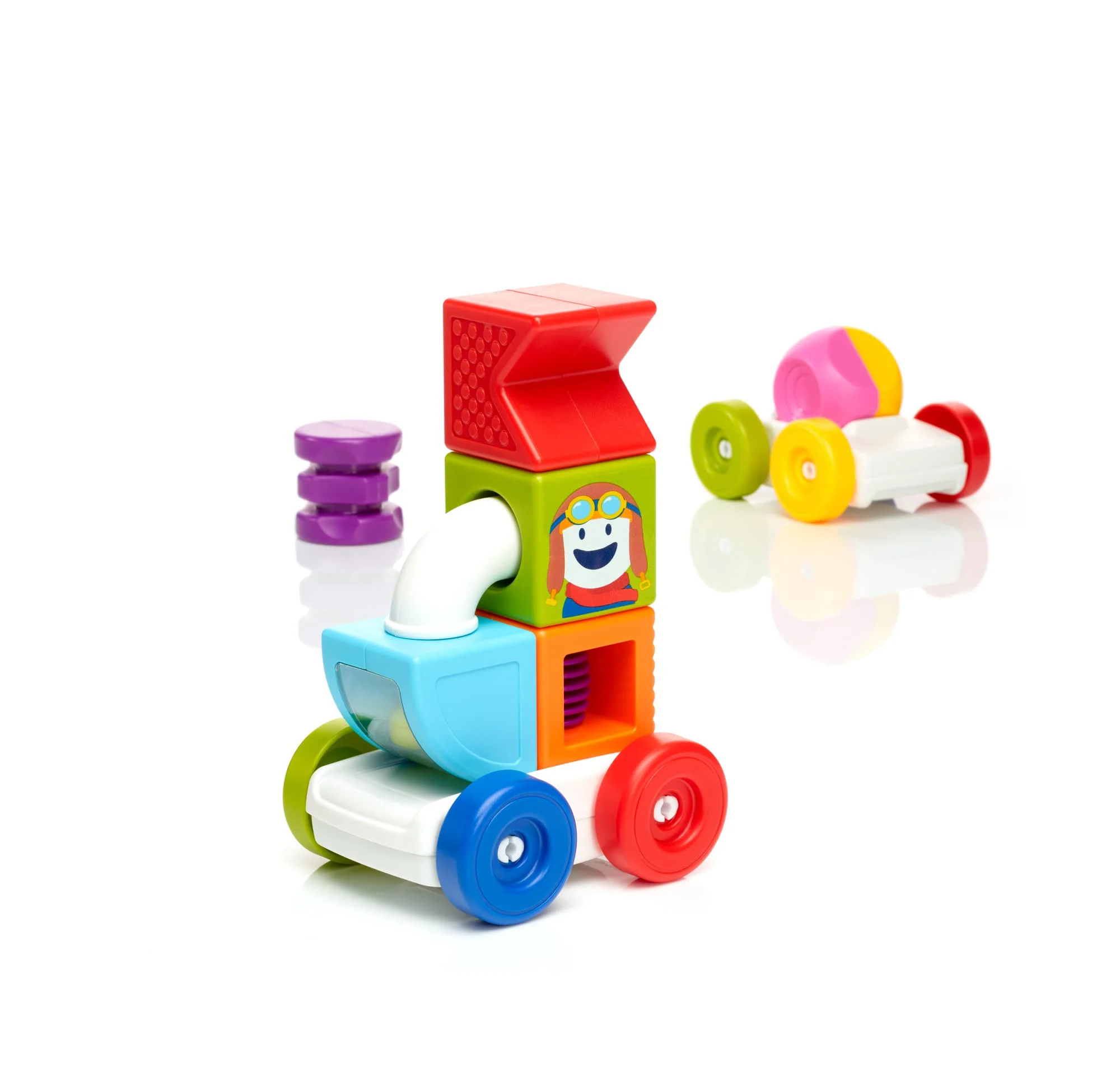 SmartMax My First Build and Drive Magnetic Building Vehicle STEM Play Set for Ages 1-5 - Image 5