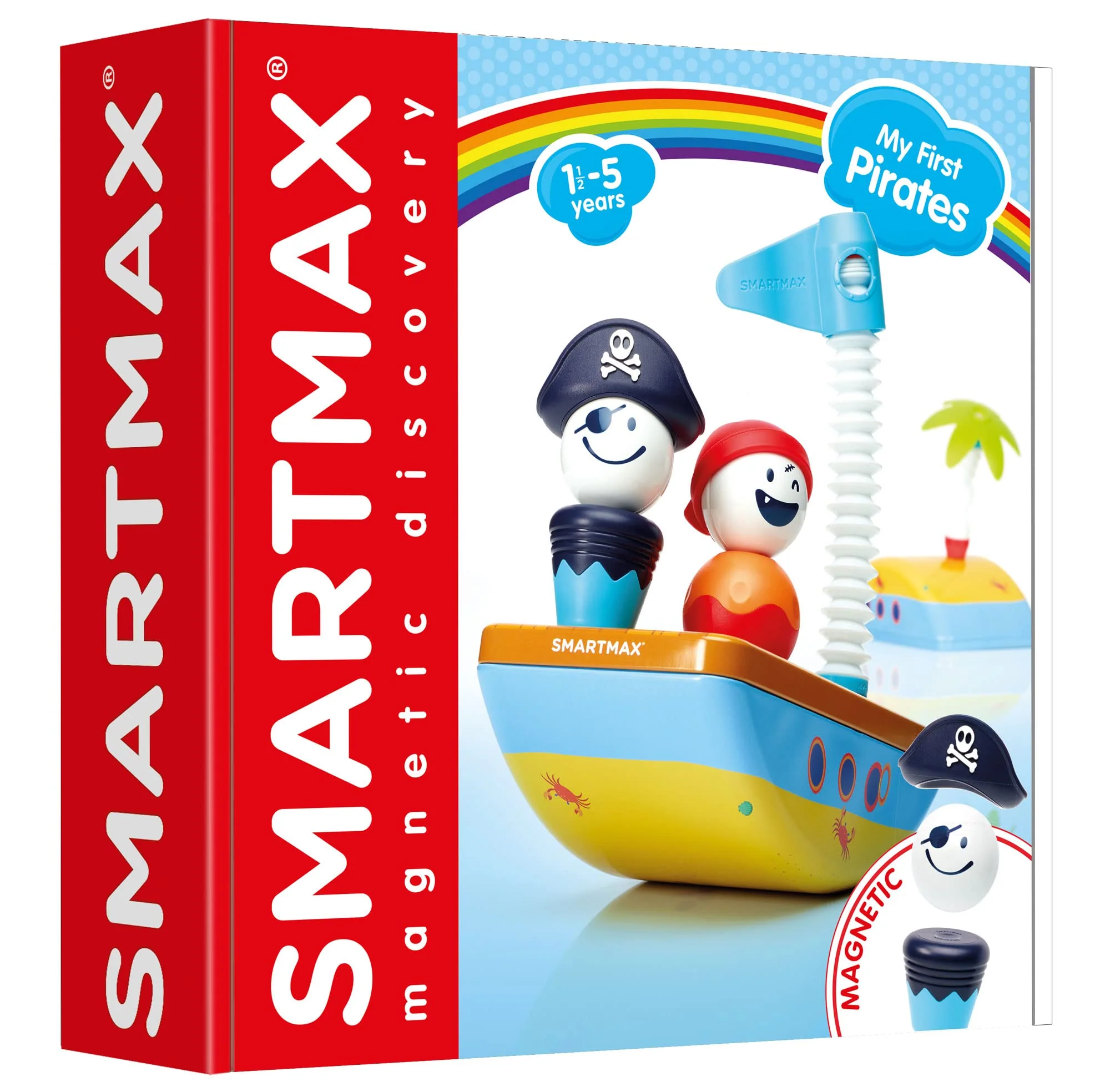 SmartMax My First Pirates Magnetic Building Play Set for Ages 1-5 - Image 3