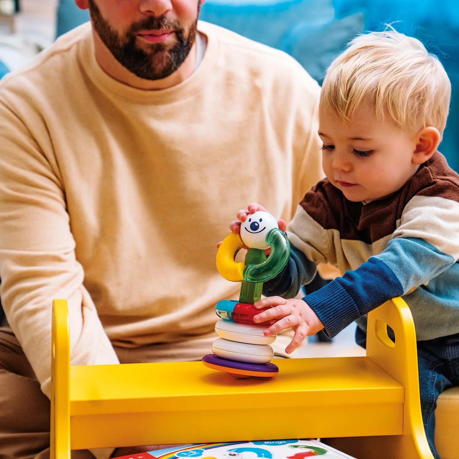 SmartMax My First Stacking Rings 10-Piece Magnetic Early STEM Discovery Set for Ages 1-5 - Image 11