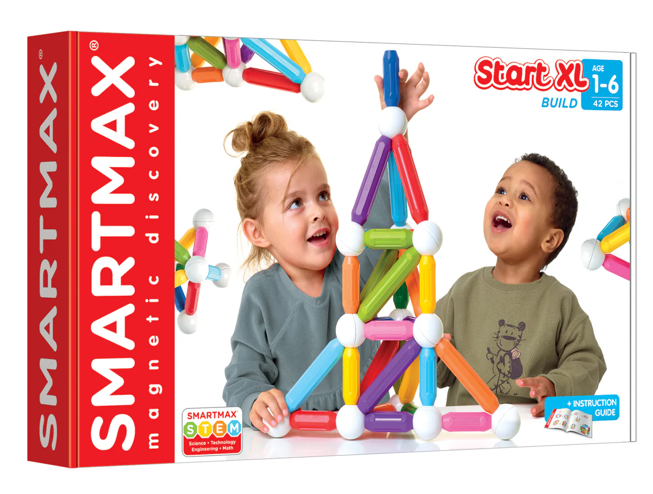 SmartMax Start XL 42-piece Magnetic STEM Building Set Ages 3+ - Image 3