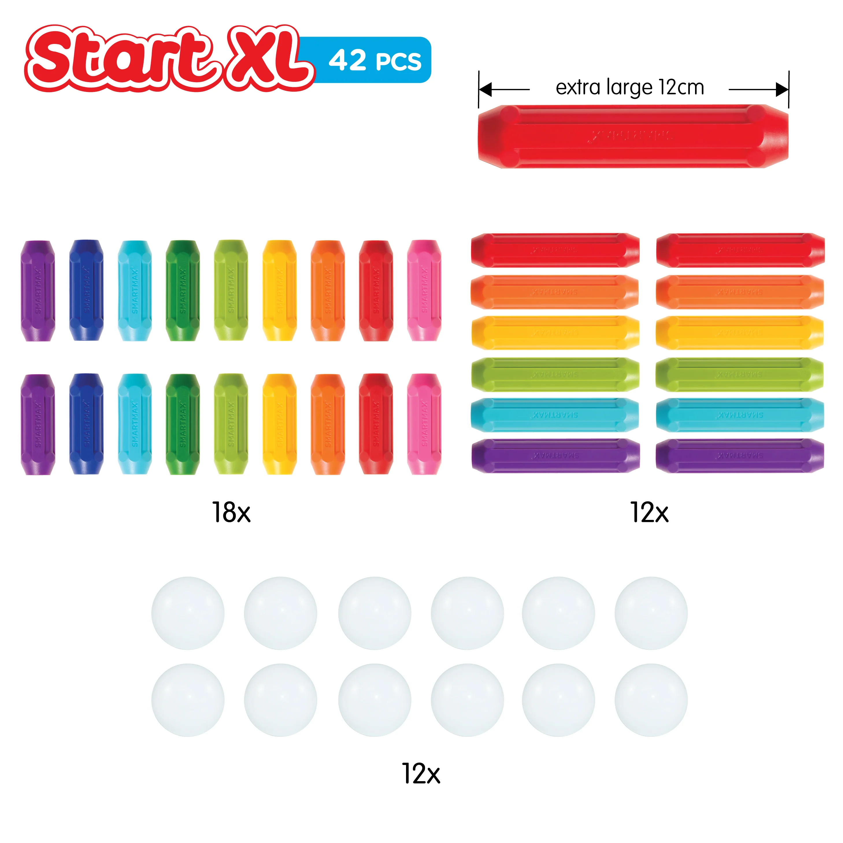 SmartMax Start XL 42-piece Magnetic STEM Building Set Ages 3+ - Image 4