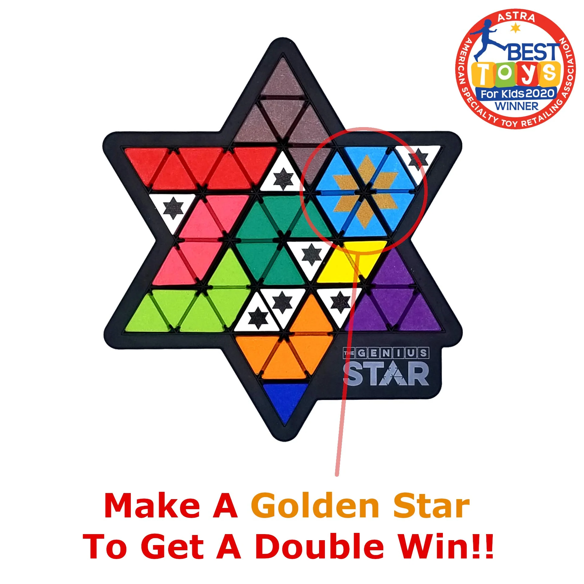 The Genius Star - A Toy of The Year Award-Winning Family Board Game for Two Players Ages 8+ - Image 6